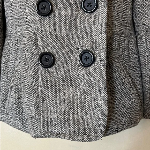 Olive des Olive Black and White Double-Breasted Tweed Jacket size S - Picture 4 of 11